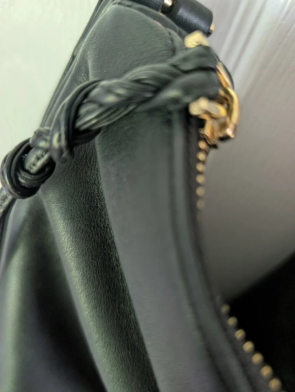 Vince Camuto Josie Black Leather Hobo Bag